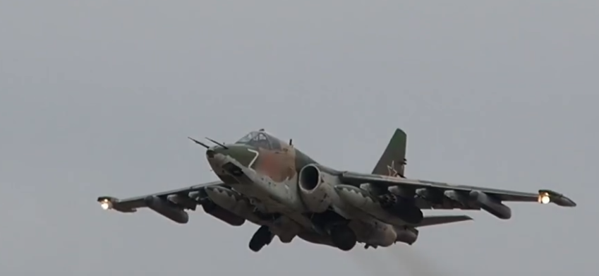 Боевая работа экипажей Су-25