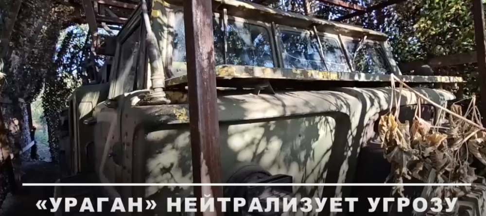 Боевая работа РСЗО «Ураган» Южного военного округа