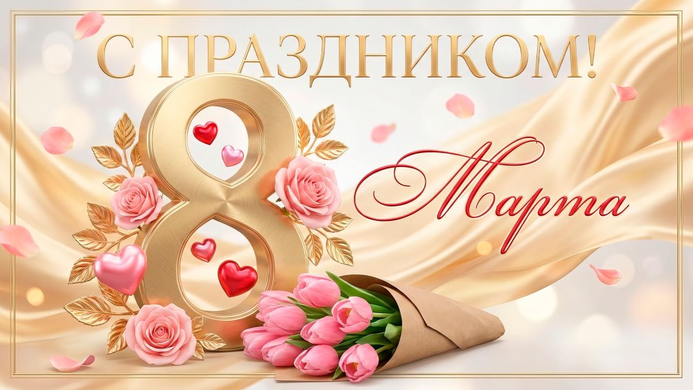 Совет Московского Дома ветеранов поздравляет женщин с Международным женским днём — 8 Марта!